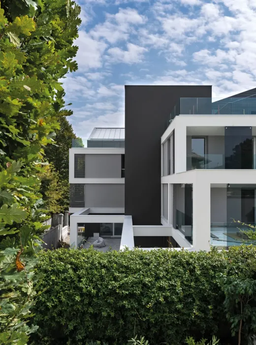 Casa sul parco vista laterale dettaglio